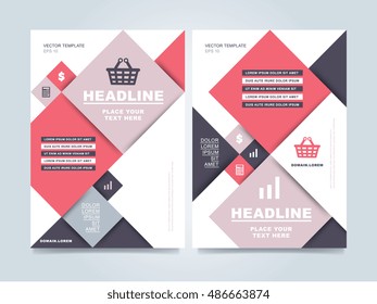 Brochure layout design vector illustration. 