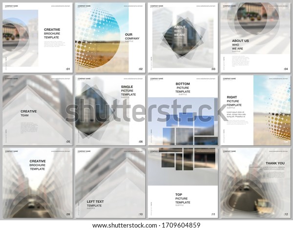 Die Broschure Layout Des Quadratischen Formats Stock Vektorgrafik Lizenzfrei