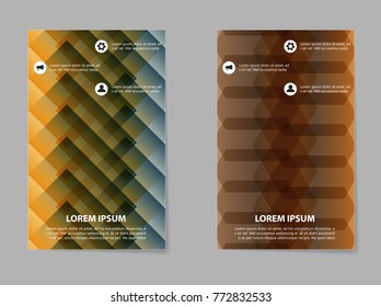 Brochure Layout template, abstract background flyer cover design