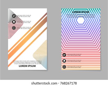 Brochure Layout template, abstract flyer cover design
