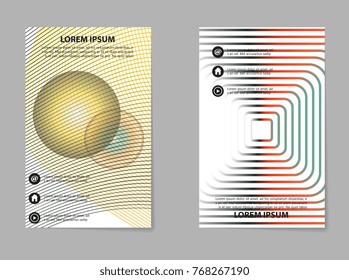 Brochure Layout template, abstract flyer cover design