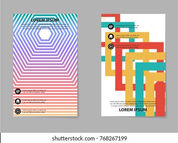 Brochure Layout template, abstract flyer cover design
