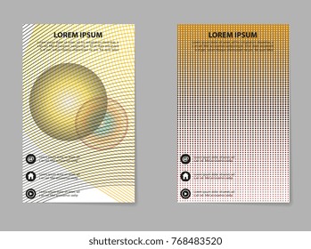 Brochure Layout template, abstract flyer cover design