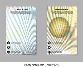Brochure Layout template, abstract flyer cover design