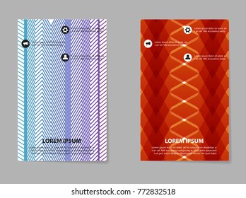 Brochure Layout template, abstract flyer cover design