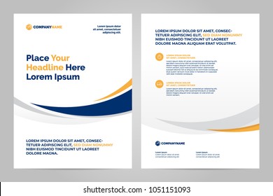 Brochure Layout template, cover design background and annual reports.