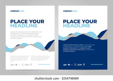 Brochure Layout template, cover design background and annual reports.