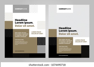 Brochure Layout template, cover design background and annual reports.