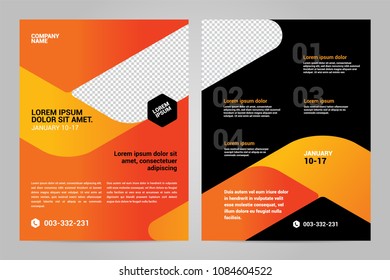 Brochure Layout template, cover design background and annual reports.