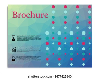 Brochure Layout template, cover design background, annual reports.