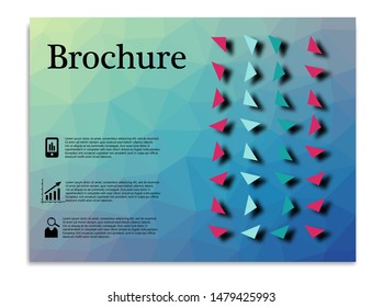 Brochure Layout template, cover design background, annual reports.