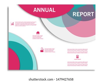 Brochure Layout template, cover design background, annual reports.
