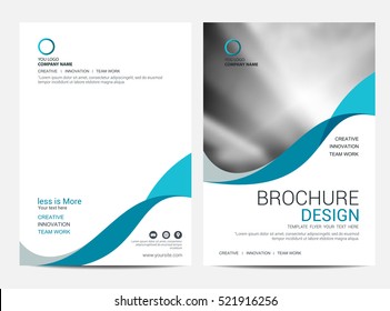 Brochure Layout template, cover design background, annual reports.