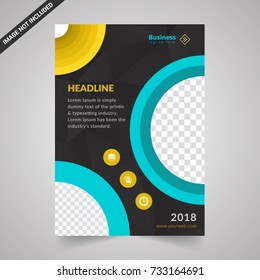 Brochure Layout template, cover design background, annual reports.