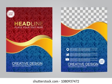 Brochure and layout Template design for sport event