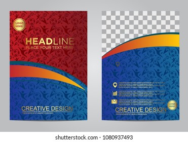 Brochure and layout Template design for sport event