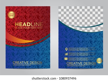 Brochure and layout Template design for sport event