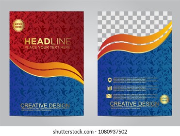Brochure and layout Template design for sport event