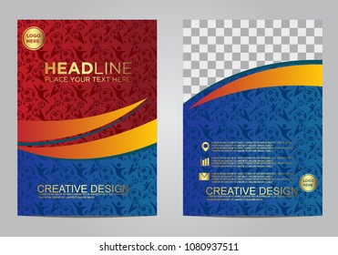 Brochure and layout Template design for sport event