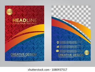 Brochure and layout Template design for sport event