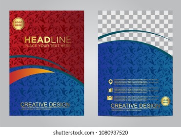 Brochure and layout Template design for sport event