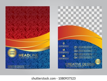 Brochure and layout Template design for sport event