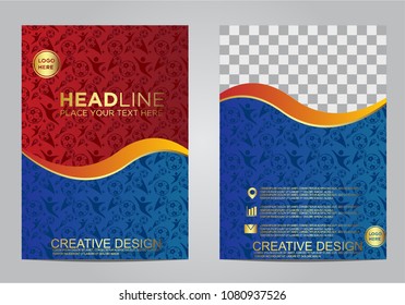 Brochure and layout Template design for sport event