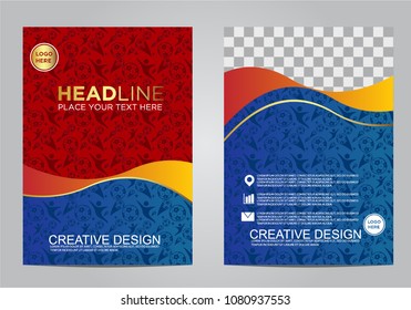 Brochure and layout Template design for sport event