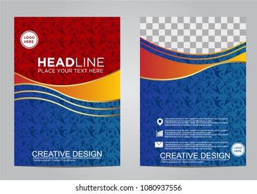 Brochure and layout Template design for sport event