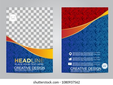 Brochure and layout Template design for sport event