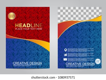 Brochure and layout Template design for sport event