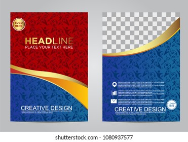 Brochure and layout Template design for sport event