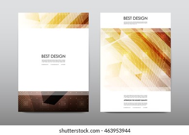 Brochure layout template flyer design vector, Magazine booklet cover abstract background