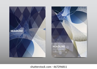 Brochure layout template flyer design vector, Magazine booklet cover abstract background