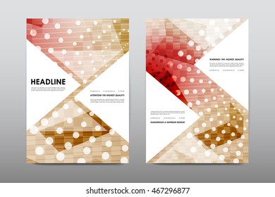 Brochure layout template flyer design vector, Magazine booklet cover abstract background