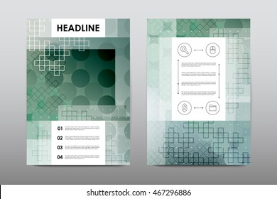 Brochure layout template flyer design vector, Magazine booklet cover abstract background