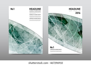 Brochure layout template flyer design vector, Magazine booklet cover abstract background
