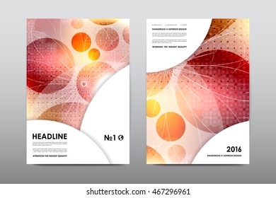 Brochure layout template flyer design vector, Magazine booklet cover abstract background