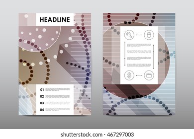 Brochure layout template flyer design vector, Magazine booklet cover abstract background