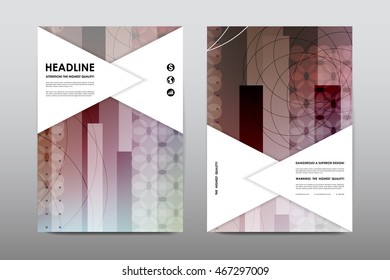 Brochure layout template flyer design vector, Magazine booklet cover abstract background