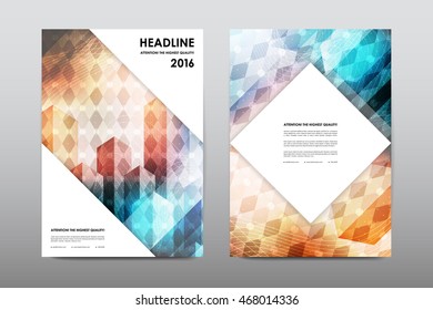Brochure layout template flyer design vector, Magazine booklet cover abstract background