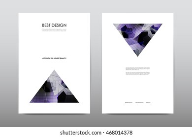 Brochure layout template flyer design vector, Magazine booklet cover abstract background