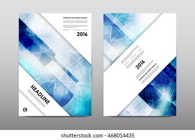 Brochure layout template flyer design vector, Magazine booklet cover abstract background