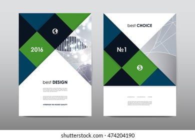 Brochure layout template flyer design vector, Magazine booklet cover abstract background