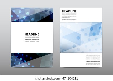Brochure layout template flyer design vector, Magazine booklet cover abstract background