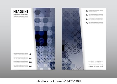 Brochure layout template flyer design vector, Magazine booklet cover abstract background