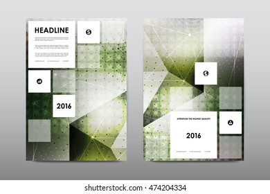 Brochure layout template flyer design vector, Magazine booklet cover abstract background