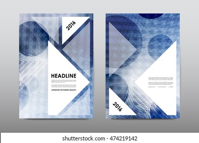 Brochure layout template flyer design vector, Magazine booklet cover abstract background