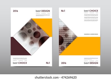 Brochure layout template flyer design vector, Magazine booklet cover abstract background