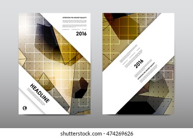 Brochure layout template flyer design vector, Magazine booklet cover abstract background